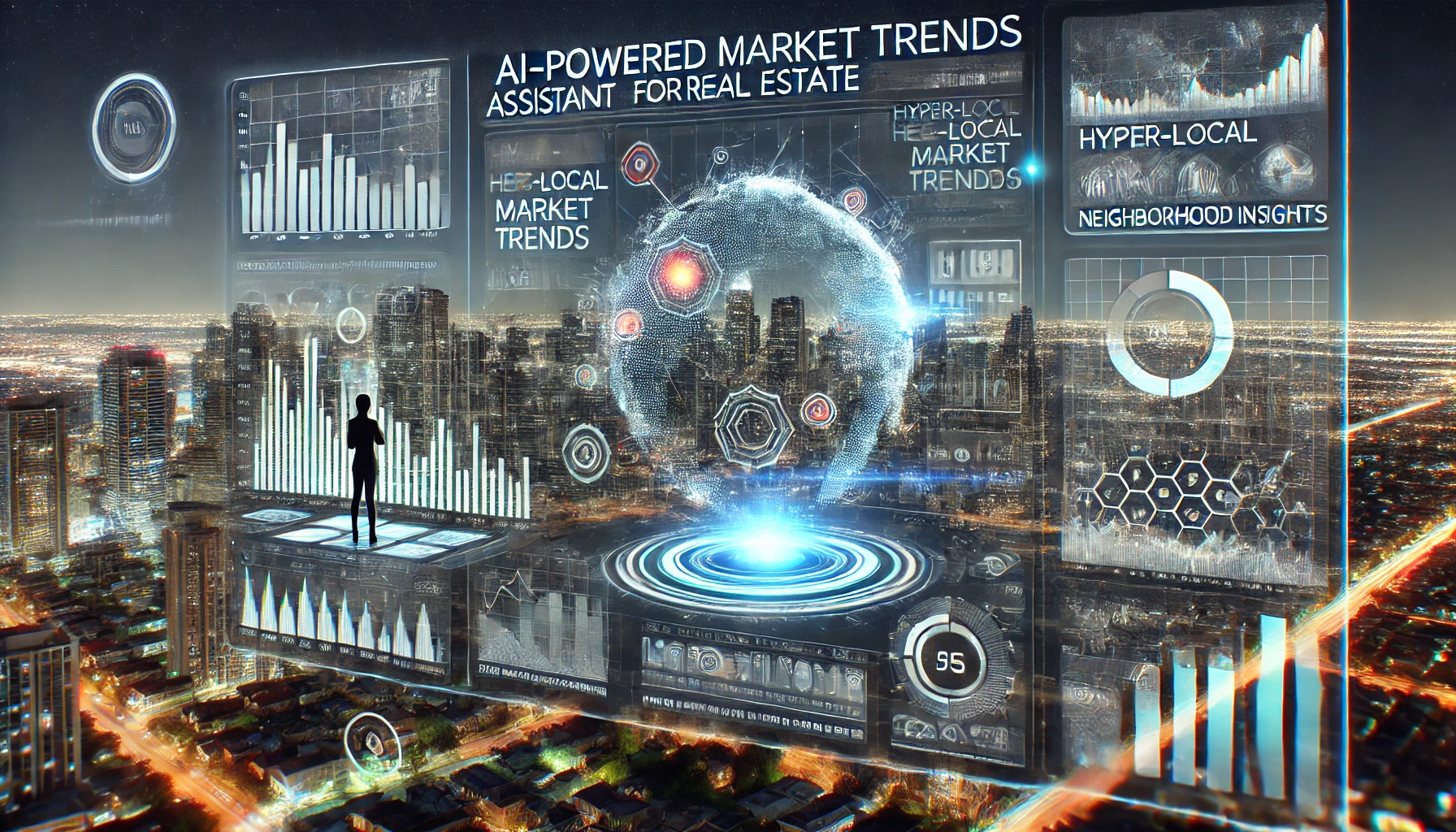AI-Powered Market Trends tool displaying real-time data and insights for the real estate market.