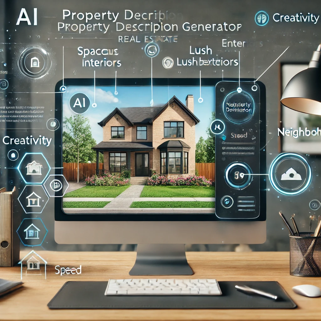 AI-powered Property Description Generator creating detailed real estate listings with key features.
