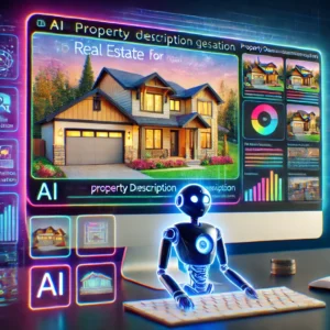 AI-powered Property Description Generator creating engaging real estate listings with key features.